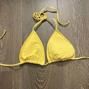 yellow bikini top